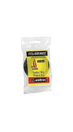 FITA ISOLANTE ANTICHAMA 19MM X 10M ADELBRAS