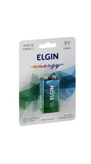 BATERIA ALCALINA 9VOLTS ELGIN