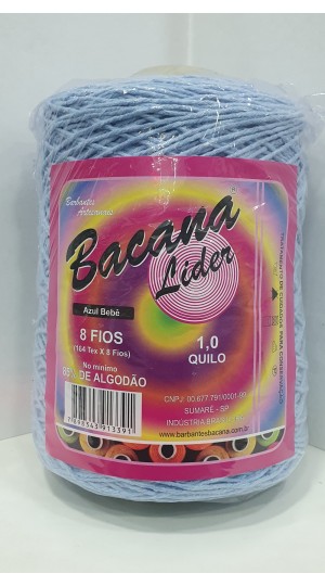 BARBANTE LIDER AZUL BEBÊ 8 FIOS 1,0KG.