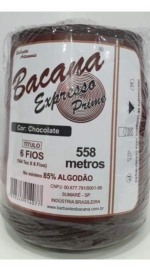 BARBANTE EXPRESSO CHOCOLATE 6 FIOS 600G.