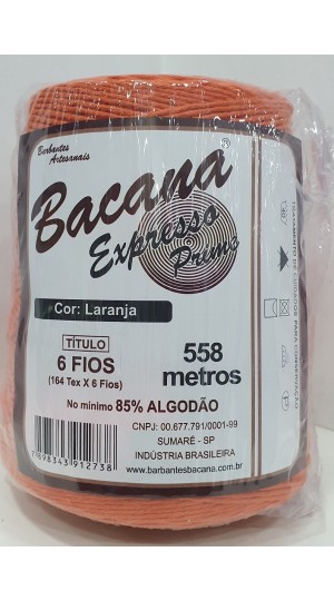 BARBANTE EXPRESSO LARANJA 6 FIOS 600G.