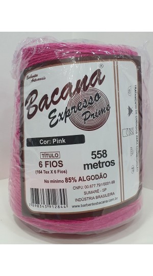 BARBANTE EXPRESSO PINK 6 FIOS 600G.