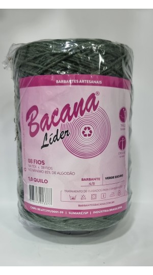BARBANTE LIDER VERDE ESCURO 8 FIOS 1,0KG.