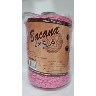 BARBANTE LIDER PLUS ROSA 6 FIOS 1,0KG.