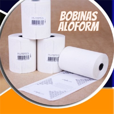 BOBINA TÉRMICA USO ECP 80MMX30M BRANCA ALOFORM UNIDADE