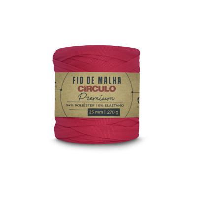 FIO DE MALHA CIRCULO PREMIUM - COR 3748 ROSA  VERMELHA