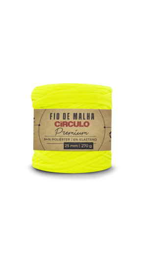 FIO DE MALHA CIRCULO PREMIUM - COR 780 AMARELO NEON