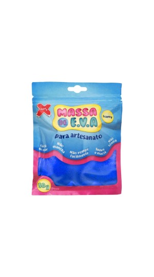 MASSA DE EVA 50G. AZUL ESCURO MAKE MAIS