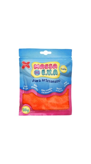 MASSA DE EVA 50G. LARANJA MAKE MAIS