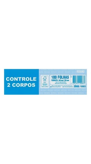 BLOCO CONTROLE 2 CORPOS C/100 FLS